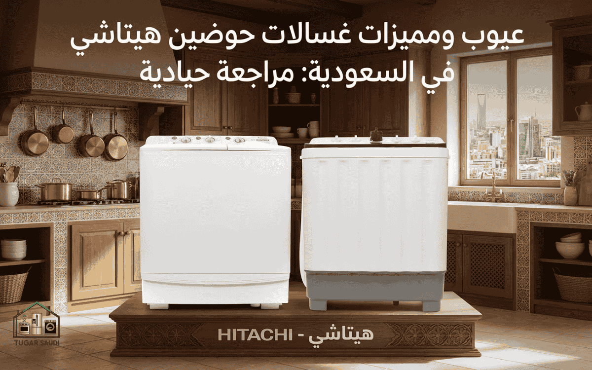 عيوب ومميزات غسالات حوضين هيتاشي في السعودية: مراجعة حيادية