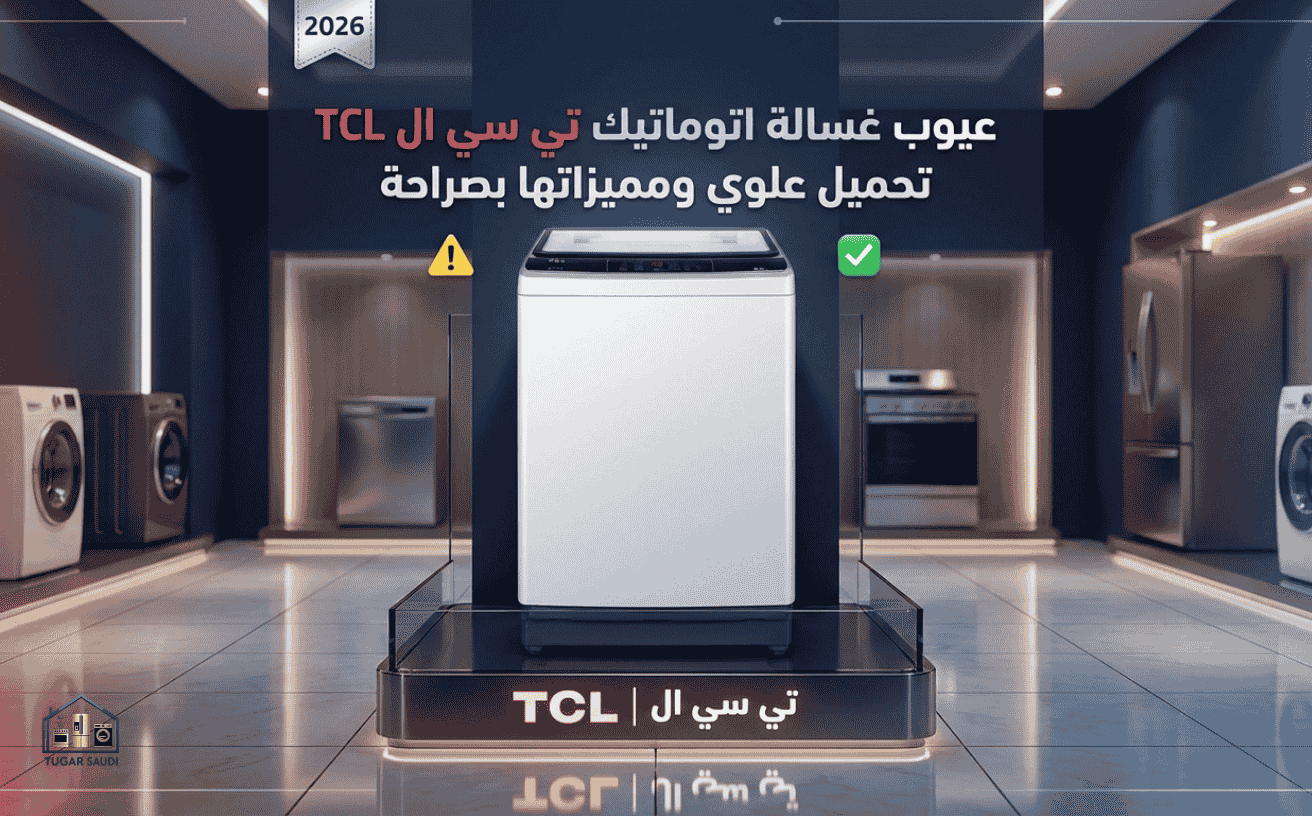 عيوب غسالة اتوماتيك تي سي ال TCL تحميل علوي ومميزاتها بصراحة