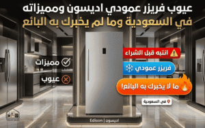 عيوب فريزر عمودي اديسون