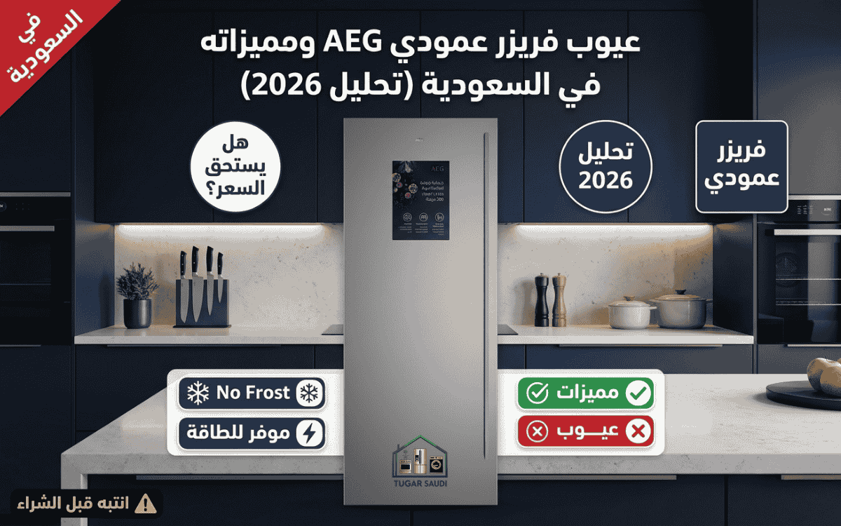 عيوب فريزر عمودي AEG