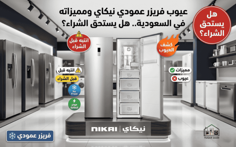 عيوب فريزر عمودي نيكاي