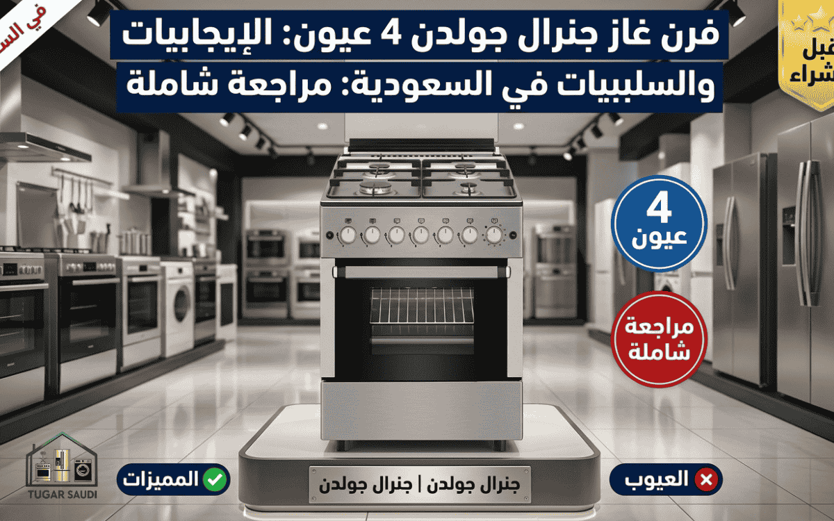 عيوب فرن غاز جنرال جولدن 4 عيون