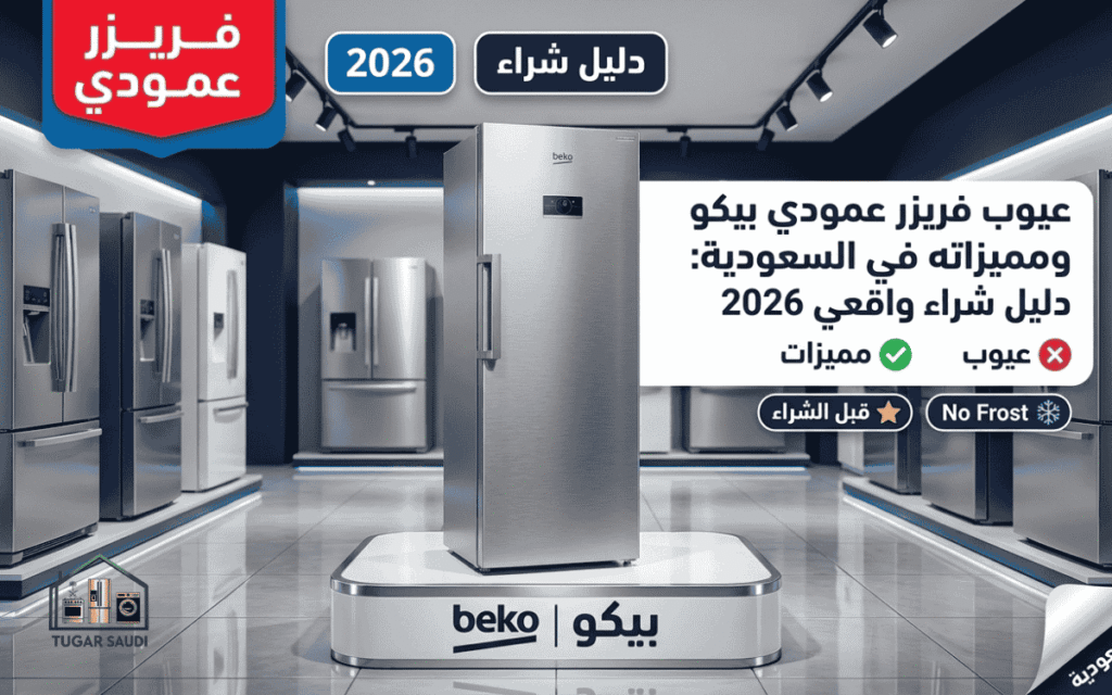 عيوب فريزر عمودي بيكو