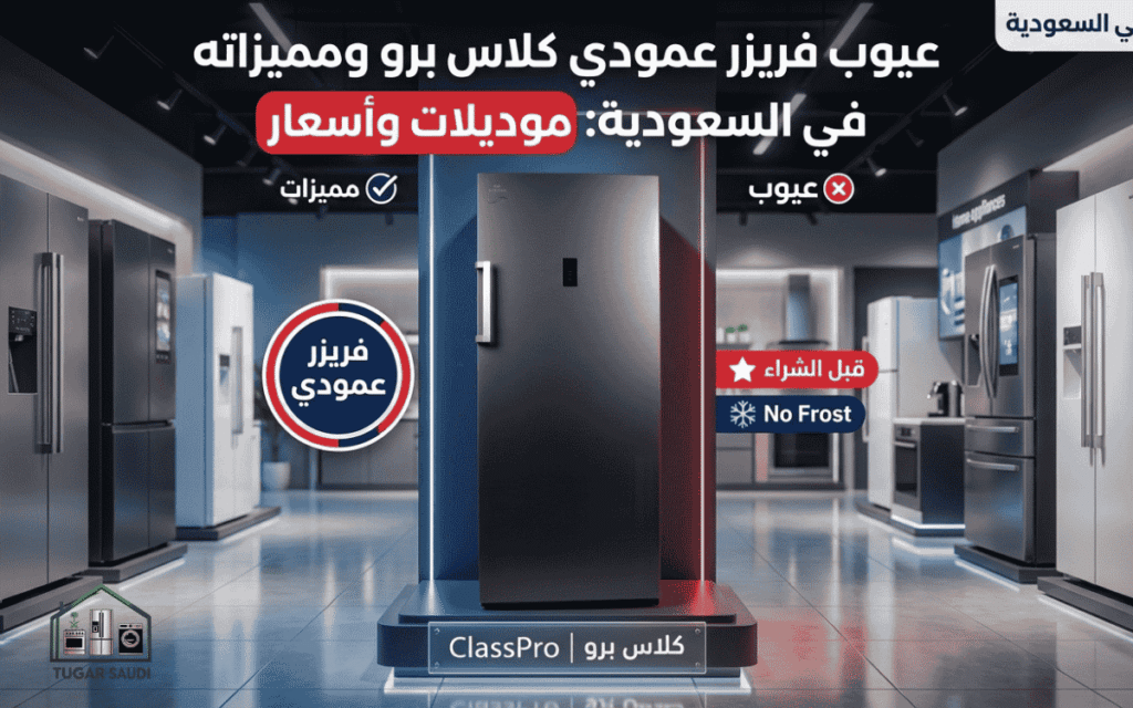 عيوب فريزر عمودي كلاس برو