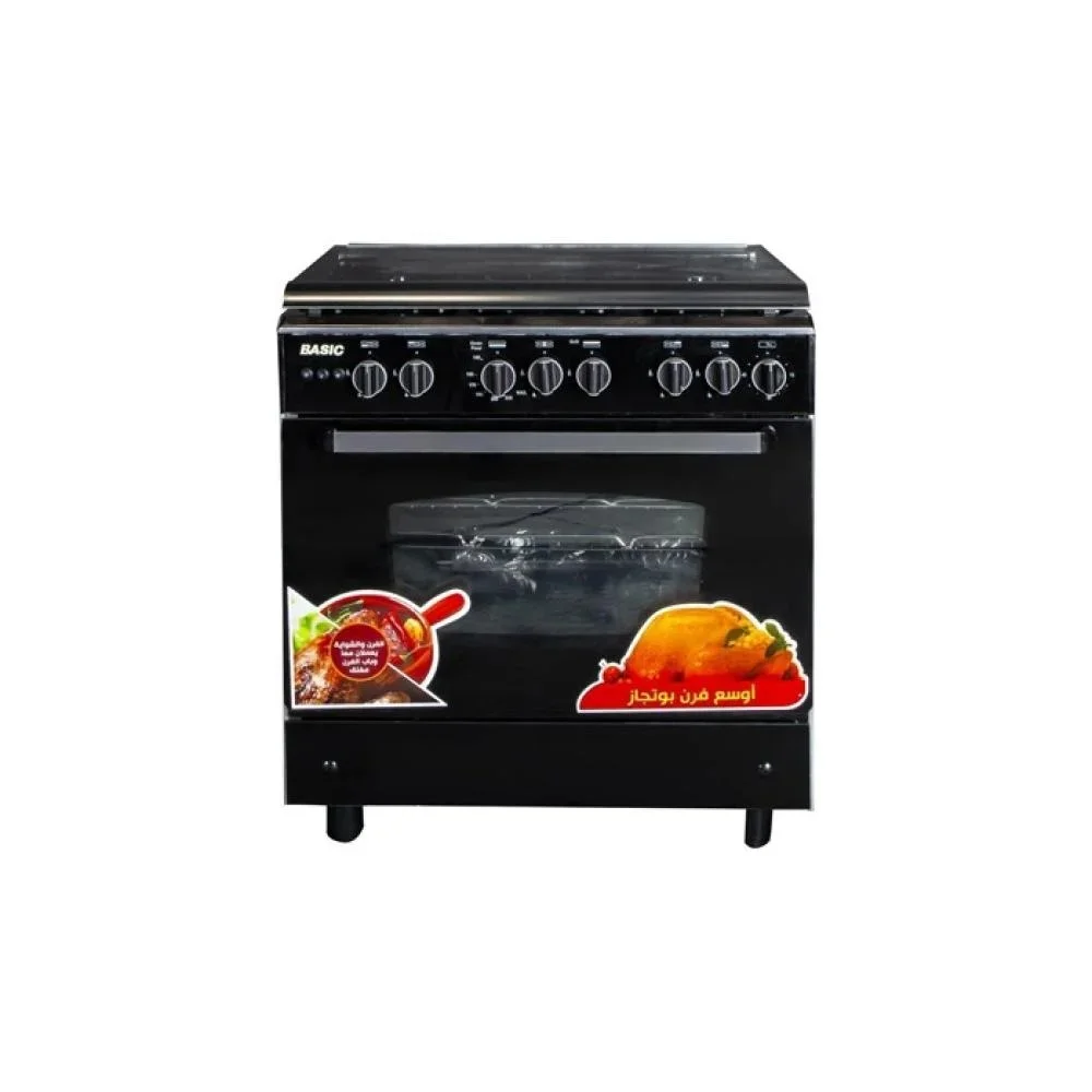 عيوب ومميزات فرن غاز بازيك 5 شعلة 90 سم في السعودية 