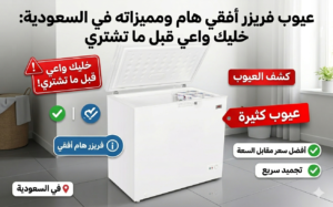 عيوب فريزر أفقي هام