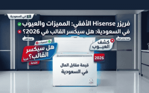 عيوب فريزر أفقي هايسنس