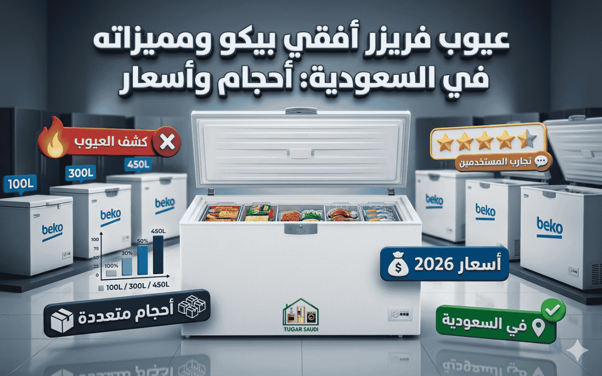 عيوب فريزر أفقي بيكو