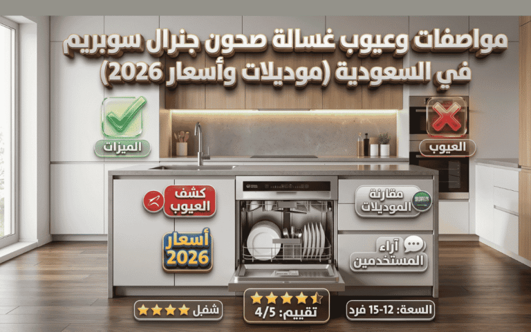 عيوب غسالة صحون جنرال سوبريم