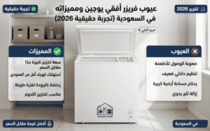 عيوب فريزر أفقي يوجين