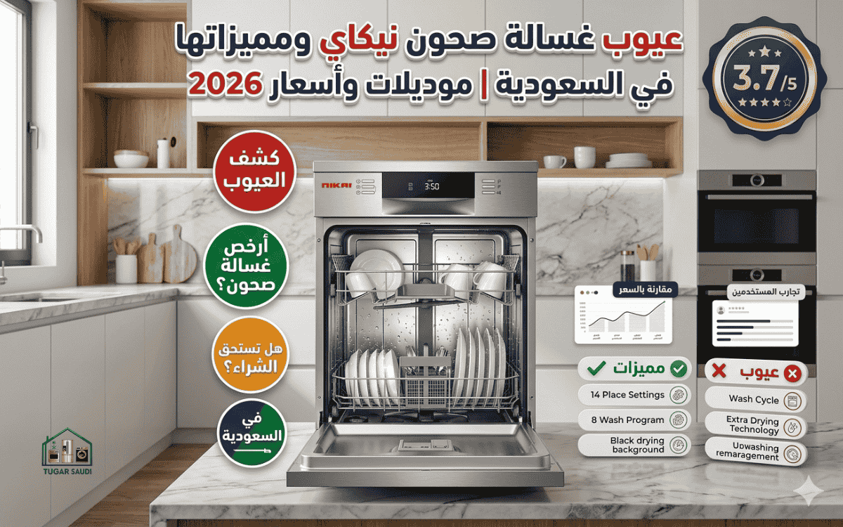 عيوب غسالة صحون نيكاي