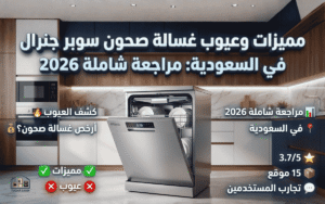 عيوب غسالة صحون سوبر جنرال