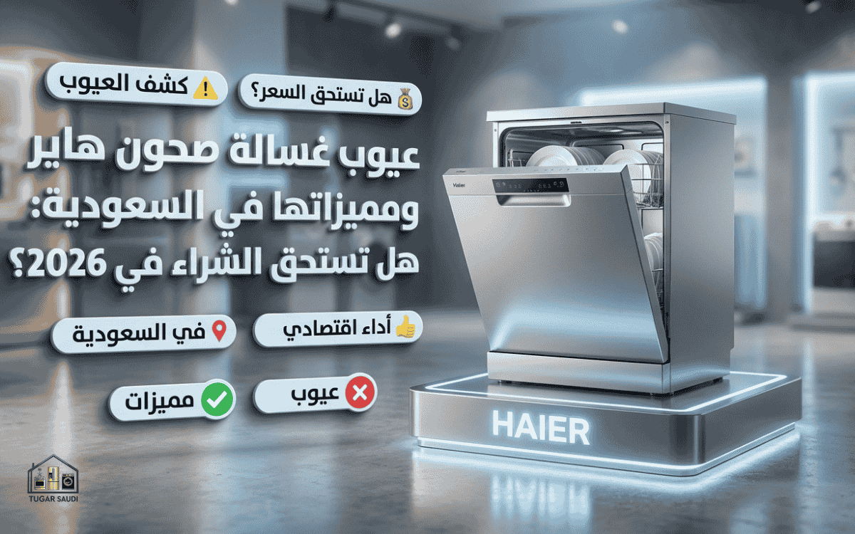 عيوب غسالة صحون هاير